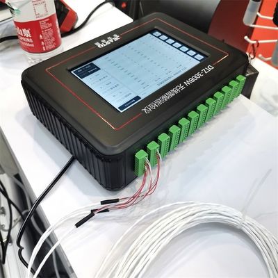 Zilveren grijze intelligente temperatuurvochtigheidsdetector met 16 of 24 kanalen