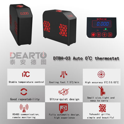 Temperatuur 0°C thermostaat met LED-display voor laboratorium- of industrieel gebruik Zwart